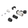Delock RJ45 moduláris dugasz Cat.6A átvezető csatolóval és védősapkával
