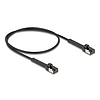 Delock RJ45 vékony hálózati kábel Cat.8.1 U/FTP hajlítható akár 40 Gbps fekete 0,5 m
