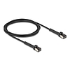 Delock RJ45 vékony hálózati kábel Cat.8.1 U/FTP hajlítható akár 40 Gbps fekete 2 m