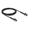Delock RJ45 vékony hálózati kábel Cat.8.1 U/FTP hajlítható akár 40 Gbps fekete 3 m