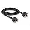 Delock RJ50 bővítő kábel anya - anya S/FTP 3 m fekete
