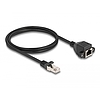 Delock RJ50 bővítő kábel apa - anya S/FTP 1 m fekete