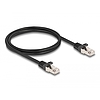 Delock RJ50 kábel apa - RJ50 apa S/FTP 1 m fekete