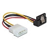 Delock SATA HDD (fém kapoccsal, derékszögű) 4 tűs Molex (apa) hálózati kábel (60121)