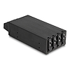 Delock Slim Mobil Rack 4 x M.2 NVMe SSD-hez Slim SAS SFF-8654 konnektorral