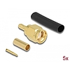Delock SMA apa RG-174 / RG-316 krimpelésére illeszkedő süllyesztő csővel