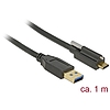 Delock SuperSpeed USB 10 Gbps (USB 3.1 Gen 2) kábel A-típusú apa csatlakozó > USB Type-C apa csatla (83717)