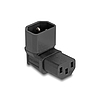 Delock Tápadapter IEC 60320 - C14 - C13, apa / anya, 10 A, 90 -ban hajlított