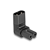 Delock Tápadapter IEC 60320 - C8 - C7, apa / anya, 2,5 A, 90 -ban hajlított