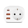 Delock tápcsatlakozó gyerekzárral és USB PD töltővel 20 W