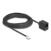 Delock Telefonkábel RJ11 apa - RJ45 anya, fekete, 10 m