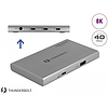 Delock Thunderbolt 4 Hub 3 porttal és egy további SuperSpeed USB 10 Gbps A-típusú porttal - 8K (64157)