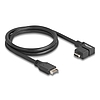 Delock USB 10 Gbps E-típusú A-kulcs kábel 20 tűs apa - USB Type-C anya ívelt 70 cm