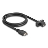 Delock USB 10 Gbps kábel E-típusú A kulcsos 20 tűs apa csatlakozó - USB Type-C anya rögzíthető csatlakozó, kábelhossz 70 cm