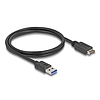 Delock USB 10 Gbps kábel E-típusú A kulcsos USB 20 tűs apa A-típusú USB apa 80 cm