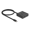 Delock USB 10 Gbps USB Type-C kapcsoló 2 az 1-ben Kétirányú 8K