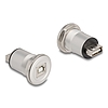 Delock USB 2.0 A-típusú B-típusú beépített anya alumínium