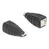 Delock USB 2.0 adapter Micro-B-típusú USB apa - USB B-típusú anya