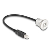 Delock USB 2.0 B-típusúbeépített anya kábelcsatlakozóval 30 cm, alumínium