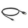 Delock USB 2.0 kábel EASY USB Type Micro apa - EASY USB Type-A anya 1 m