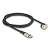 Delock USB 2.0 Kábel USB Type-C apa - apa 180 -ban hajlított 1 m PD 3.0 60 W