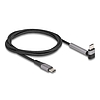 Delock USB 2.0 kábel USB Type-C apa apa eszközökhöz hajlított álló funkcióval PD 3.0 60 W 1,5 m