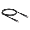 Delock USB 2.0 kábel USB Type-C apa - apa meghosszabbított hajlítás védelemmel 60 W 1 m