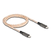 Delock USB 2.0 Kábel USB Type-C apa - apa RGB jelzéssel, PD 3.0 100 W, 1,20 m