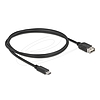 Delock USB 2.0 kábel USB Type-C apa - EASY USB Type-A anya 1 m
