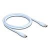 Delock USB 2.0 kábel USB Type-C dugó - dugó PD 3.0 60 W 1 m kék Szilikon