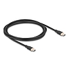 Delock USB 2.0 kábel USB Type-C dugó - dugó PD 3.0 60 W 2,5 m fekete Szilikon
