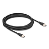 Delock USB 2.0 kábel USB Type-C dugó - dugó PD 3.0 60 W 4 m fekete Szilikon