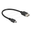 Delock USB 2.0 kábel USB Type Mini-B apa - EASY USB Type-A anya 0,2 m