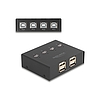 Delock USB 2.0 kapcsoló 4 személyi számítógép - 4 eszköz