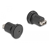 Delock USB 2.0 Mini-B-típusú USB 2.0 A-típusú beépített csatlakozóval fekete