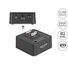 Delock USB 20 Gbps M.2 dokkoló állomás 2 db. M.2 NVMe PCIe SSD-hez klónozó és törlő funkcióval
