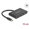 Delock USB 3.2 Gen 2 USB Type-C Hub 4 dbUSB Type-C anya 10 Gbps (64129)