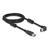 Delock USB 5 Gbps kábel A-típusú apa - B-típusú apa 90 balra hajlítva 2 m
