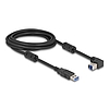 Delock USB 5 Gbps kábel A-típusú apa - B-típusú apa 90 felfelé néző csatlakozóapaval 3 m