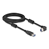 Delock USB 5 Gbps kábel A-típusú apa - B-típusú apa 90 jobbra hajlítva 3 m