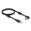 Delock USB 5 Gbps kábel A-típusú apa - B-típusú apa 90 lefelé néző csatlakozóapaval 1 m
