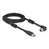 Delock USB 5 Gbps kábel A-típusú apa - B-típusú apa 90 lefelé néző csatlakozóapaval 3 m