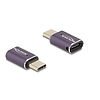 Delock USB Adapter 40 Gbps USB Type-C PD 3.1 240 W csatlakozódugóval - csatlakozóhüvellyel, portkímélővel 8K 60 Hz fém