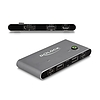 Delock USB-C -s KVM kapcsoló DisplayPort-hez 8K 30 Hz USB 2.0 csatlakozó felülettel