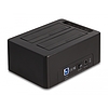Delock USB duális dokkoló állomás 2 db. SATA HDD / SSD számára klónozó és törlő funkcióval
