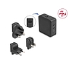 Delock USB GaN töltó 2 x USB Type-C PD 3.0 65 W teljesítménnyel