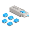 Delock USB port blokkoló szett A-típusú USB anya portok számára, 5 db. + lezáró eszköz