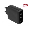 Delock USB töltő USB Type-C PD 3.0 és A-típusú USB-hez 20 W + 12 W teljesítménnyel (41455)