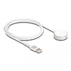 Delock USB töltőkábel Apple Watch MFi-hez, 1 m, fehér és mágneses