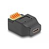 Delock USB Type-C 2.0 anya - Terminal block adapter nyomógombbal
